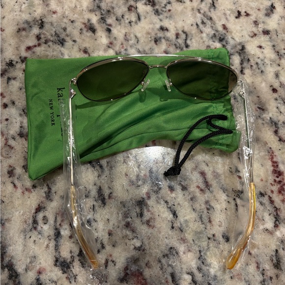 Kate Spade Emmaline Aviator Silver Sunglasses - Picture 4 of 4